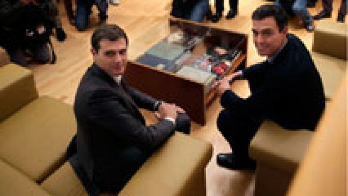 Telediario 1 - PSOE y Ciudadanos negocian sobre el empleo y la lucha contra la corrupción