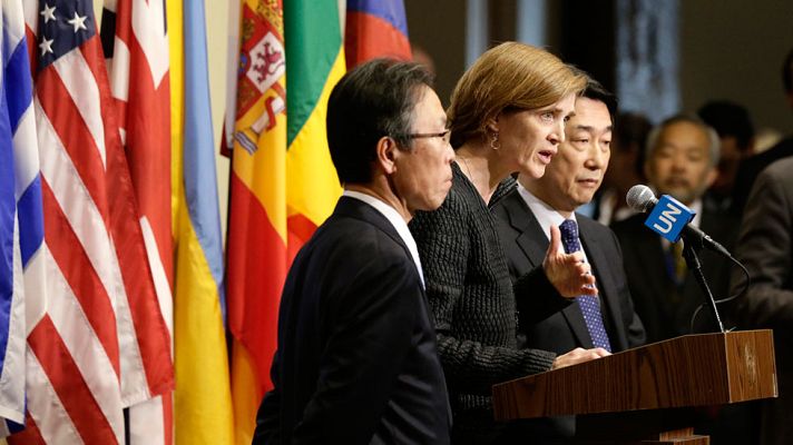 Telediario 1 - El Consejo de Seguridad de la ONU condena a Corea del Norte
