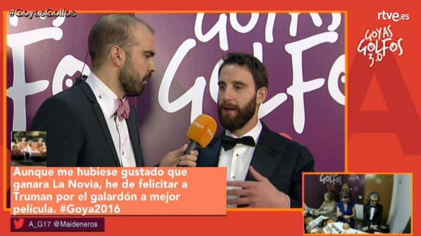 Llega lo más emocionante de la ceremonia, con el fallo de los principales premios y las entrevistas más irreverentes de Agustín Alonson desde el backstage.