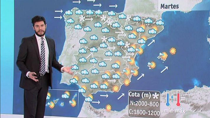 El tiempo - Fuerte oleaje en el norte peninsular y fuerte viento en el este de la Península