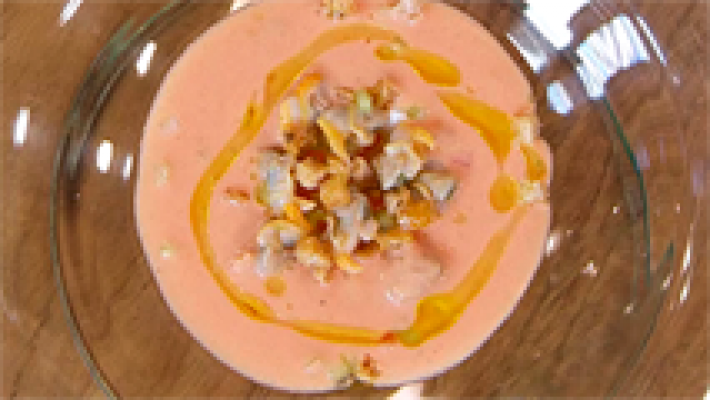 Receta de gazpacho mar y montaña