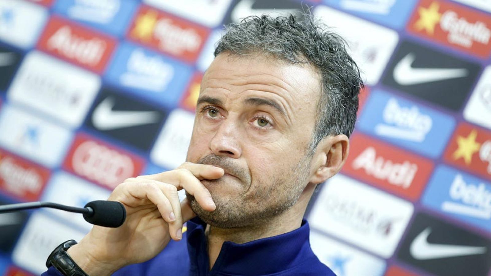 Telediario 1: Luis Enrique habla sobre el partido frente al Valencia | RTVE Play
