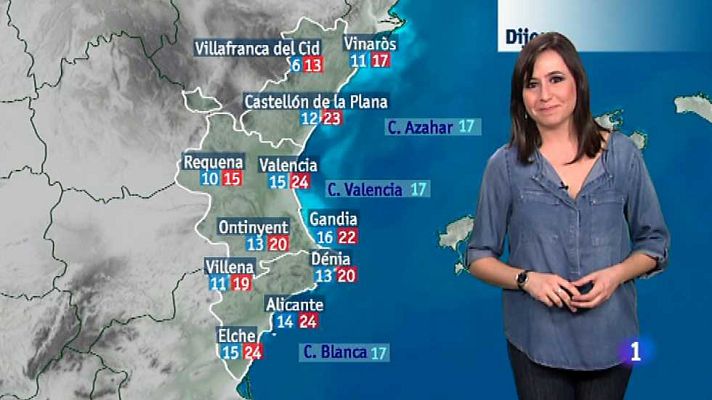 L'informatiu - Comunitat Valenciana - El tiempo en la Comunidad Valenciana - 10/02/16