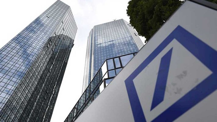 Telediario 1 - Deutsche Bank pierde casi la mitad de su capitalización bursátil en lo que va de año