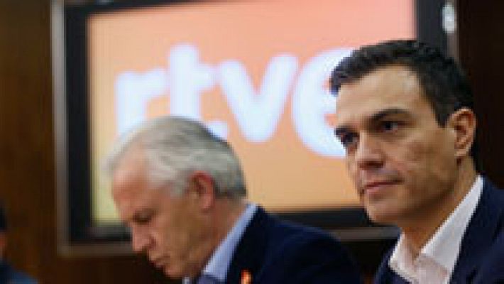 Informativo 24h - Sánchez se compromete ante los sindicatos de RTVE a recuperar la elección por consenso del presidente de la Corporación