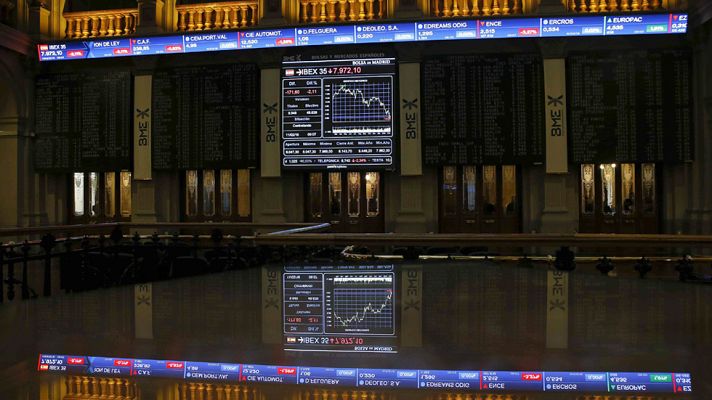 Telediario 1 - El hundimiento de la banca arrastra a las principales Bolsas europeas
