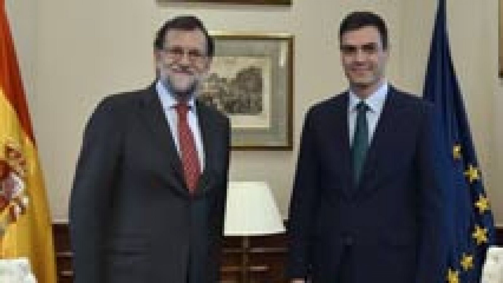 Telediario 1: Rajoy insiste en que debe ser el presidente y Sánchez le pide lealtad si es oposición en un frío encuentro | RTVE Play