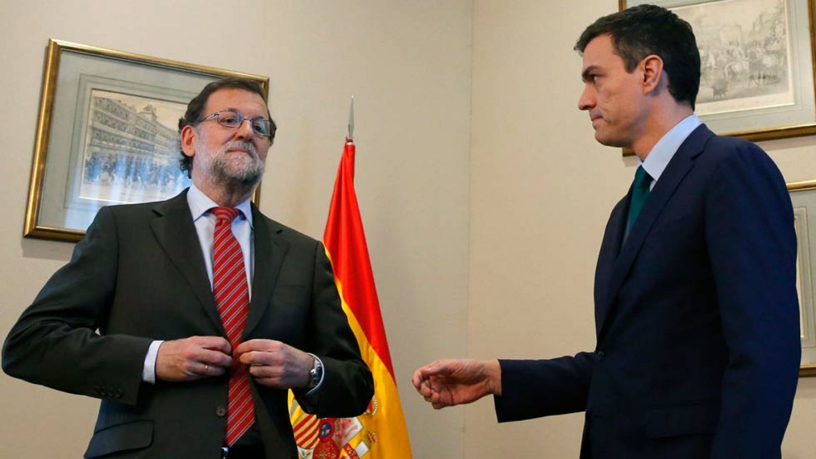 Polémica por el no saludo de Rajoy a Sánchez en su reunión en el Congreso | Ver