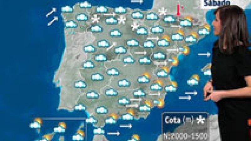 Lluvia fuerte en Galicia y vientos en el norte de la península