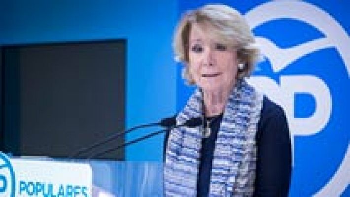 Telediario 1 - Aguirre dimite como presidenta del PP de Madrid