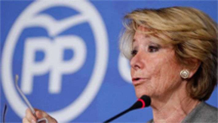 Esperanza Aguirre dimite como presidenta del PP de Madrid