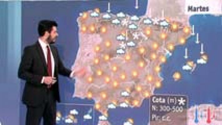 El tiempo - Mucho frío en todo el país y más nieve en el tercio norte