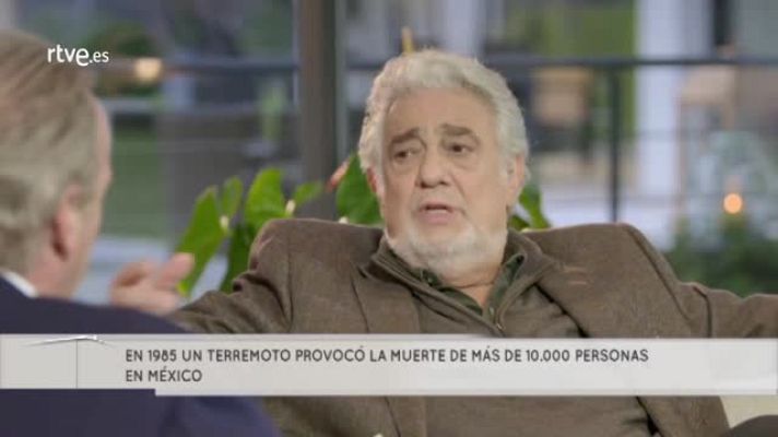 En la tuya o en la mía - Plácido Domingo perdió a varios familiares en un terremoto