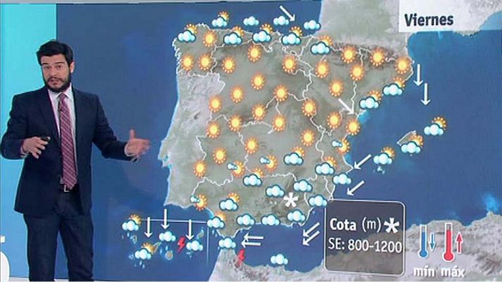 El tiempo - Fuerte temporal en Canarias y mucho frío en el interior peninsular