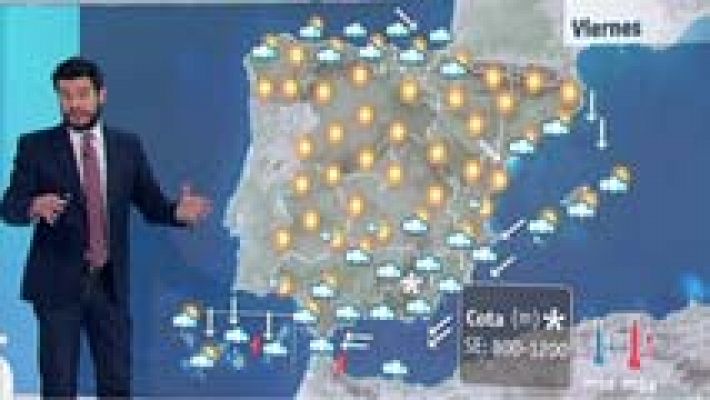 Fuerte temporal en Canarias y mucho frío en el interior peninsular