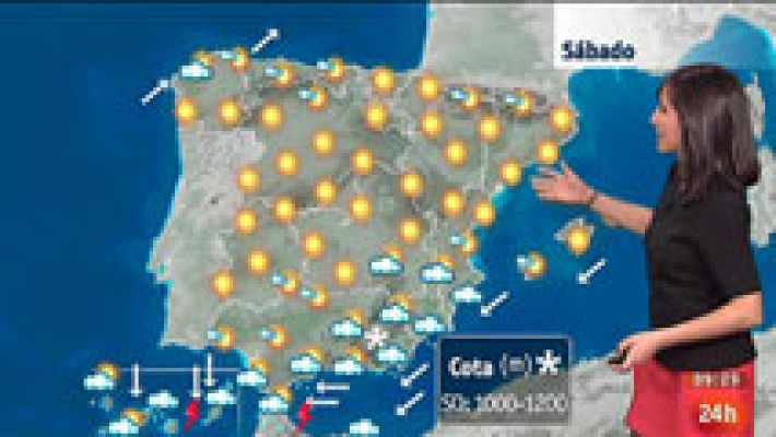 Lluvias fuertes en Canarias y viento en el litoral sudeste