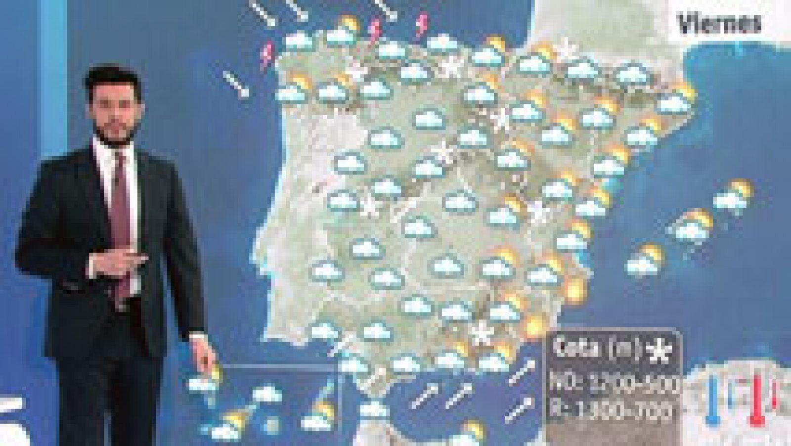 El tiempo: Nevadas en zonas del norte y centro peninsular | RTVE Play