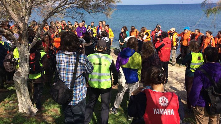 - En Lesbos piden pasaje seguro para las personas refugiadas