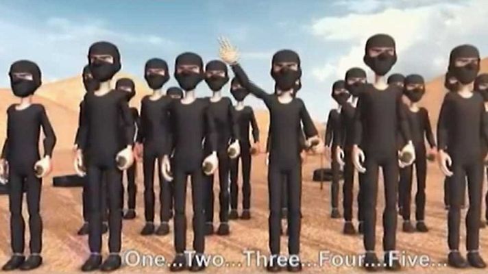Telediario 1 - Un grupo de activistas combate desde Egipto al Daesh con humor y dibujos animados