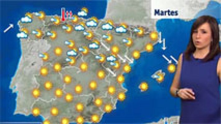El tiempo - Cielo nuboso en el norte con temperaturas en ascenso en la mayor parte de la península