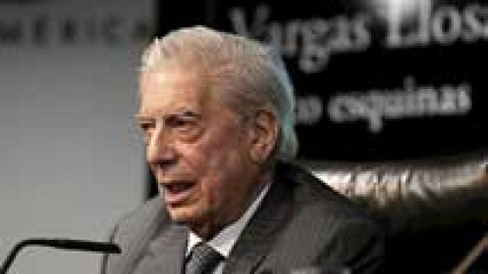 Vargas Llosa presenta su última novela "Cinco esquinas"