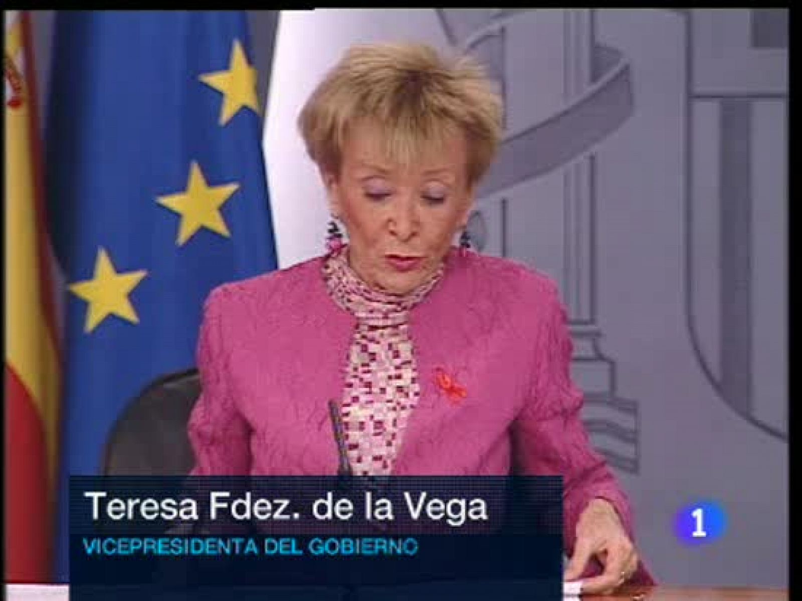 La vicepresidenta Fernández de la Vega ha enviado un mensaje de apoyo al pueblo indio