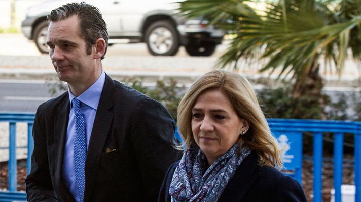 Telediario 1 - Urdangarín desvincula a la infanta de Nóos y asegura que "no daba un paso" sin consultar con la Casa Real