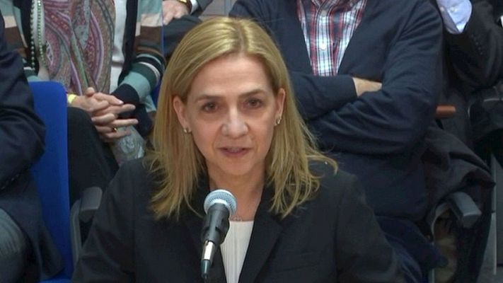 Declaración de la infanta Cristina por el caso Nóos