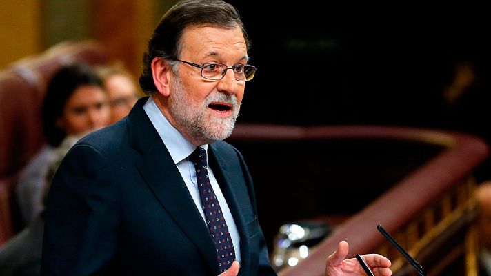 Discurso de Rajoy antes de la votación