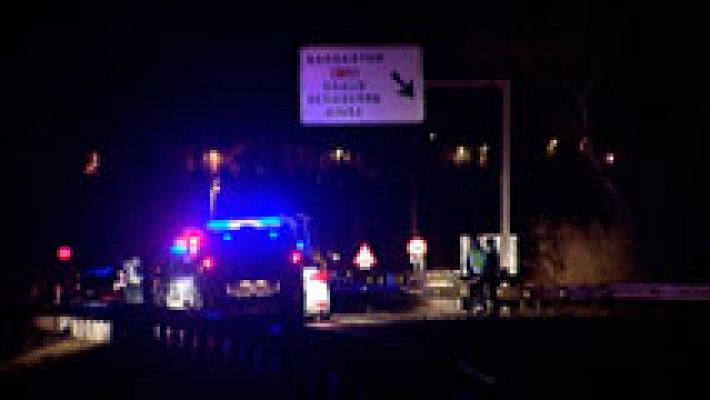 Telediario 1 - Luto en Barbastro por la muerte de un Guardia Civil