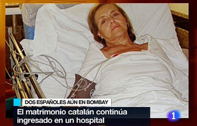 La embajada española está negociando la repatriación del matrimonio herido en los atentados de Bombay.