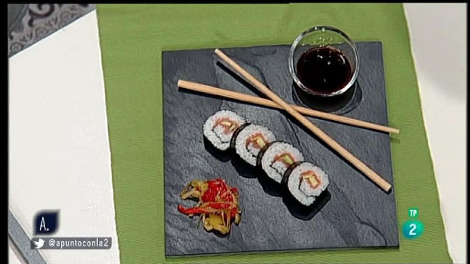 A punto con La 2 - Cocina a punto - Maki con aguacate y salmón ahumado