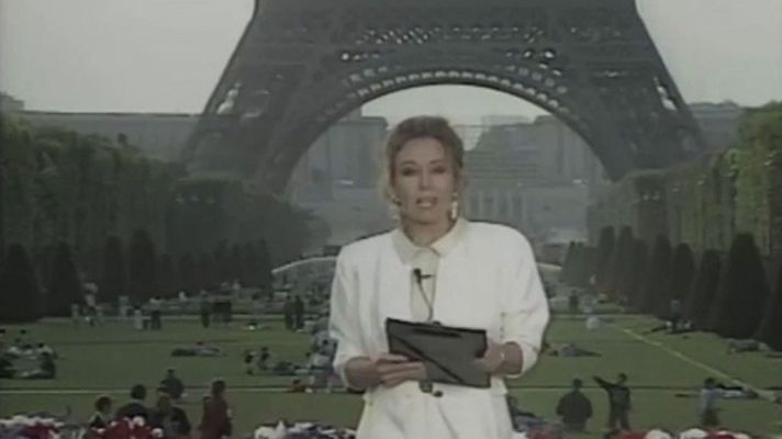 Telediario 1 - Primer telediario de TVE rodado en exteriores (1989)
