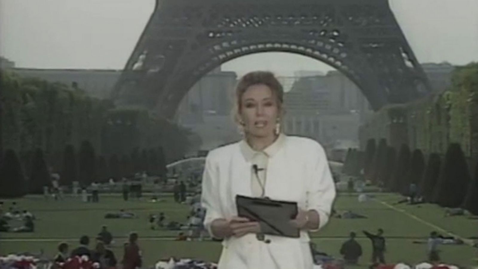 Primer telediario de TVE rodado en exteriores (1989)
