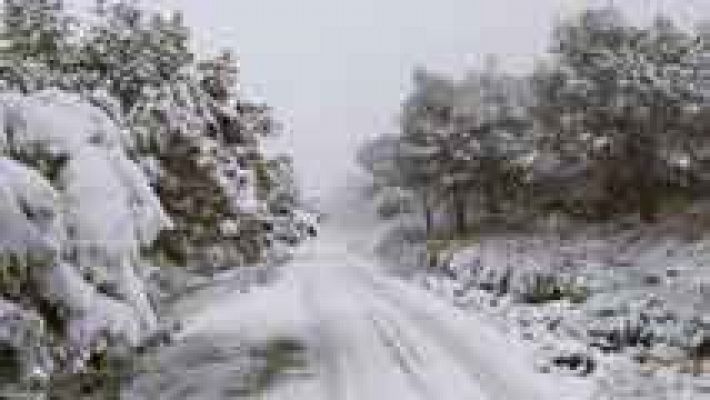 Nevadas en zonas bajas de la mitad norte peninsular