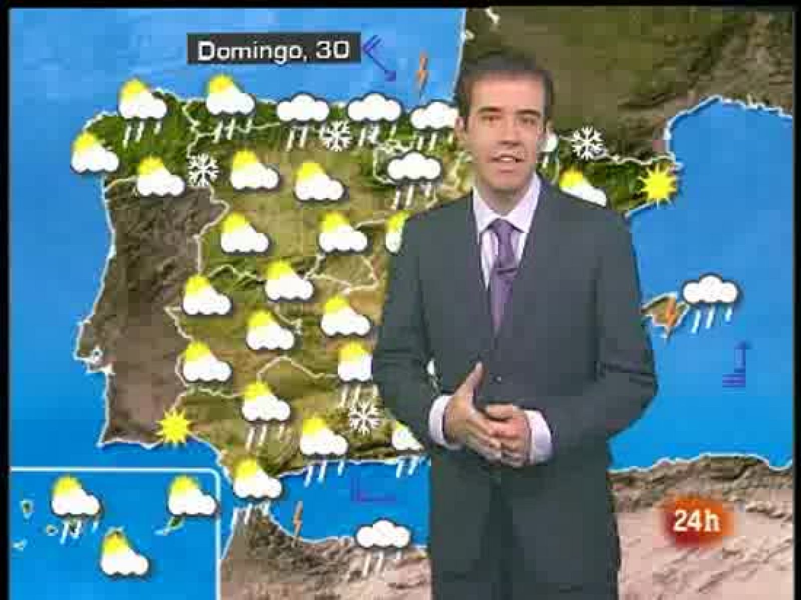 Nieve a 500 metros en el norte