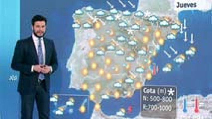 El tiempo - Temporal de viento y nieve en el norte y el este peninsular
