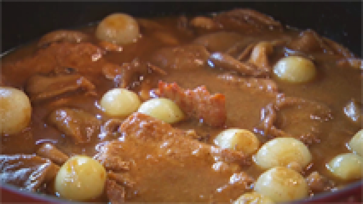 Receta de fricandó con setas de cultivo