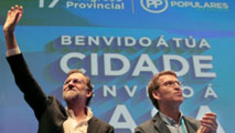 Desde Pontevedra Rajoy defiende un Gobierno de coalición
