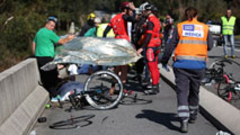 Preocupa el estado de los ciclistas arrollados en A Guarda, Pontevedra