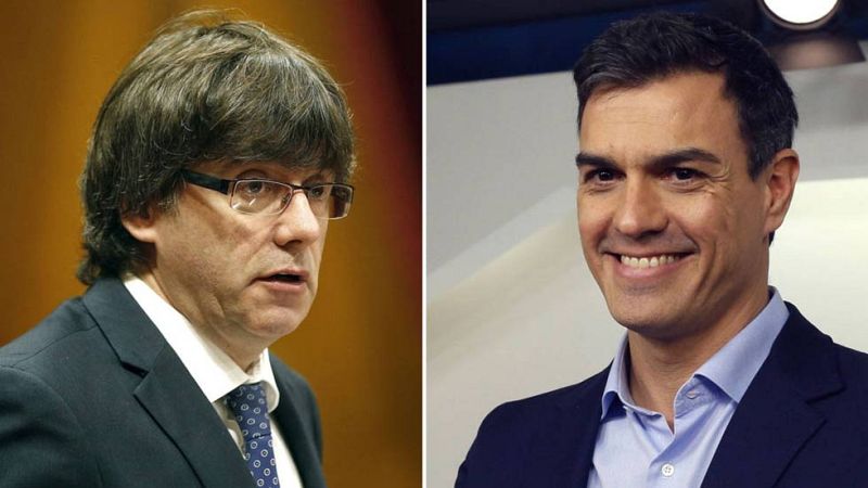 Puigdemont recibe mañana a Sánchez y C's amenaza con romper el acuerdo si negocia el referéndum