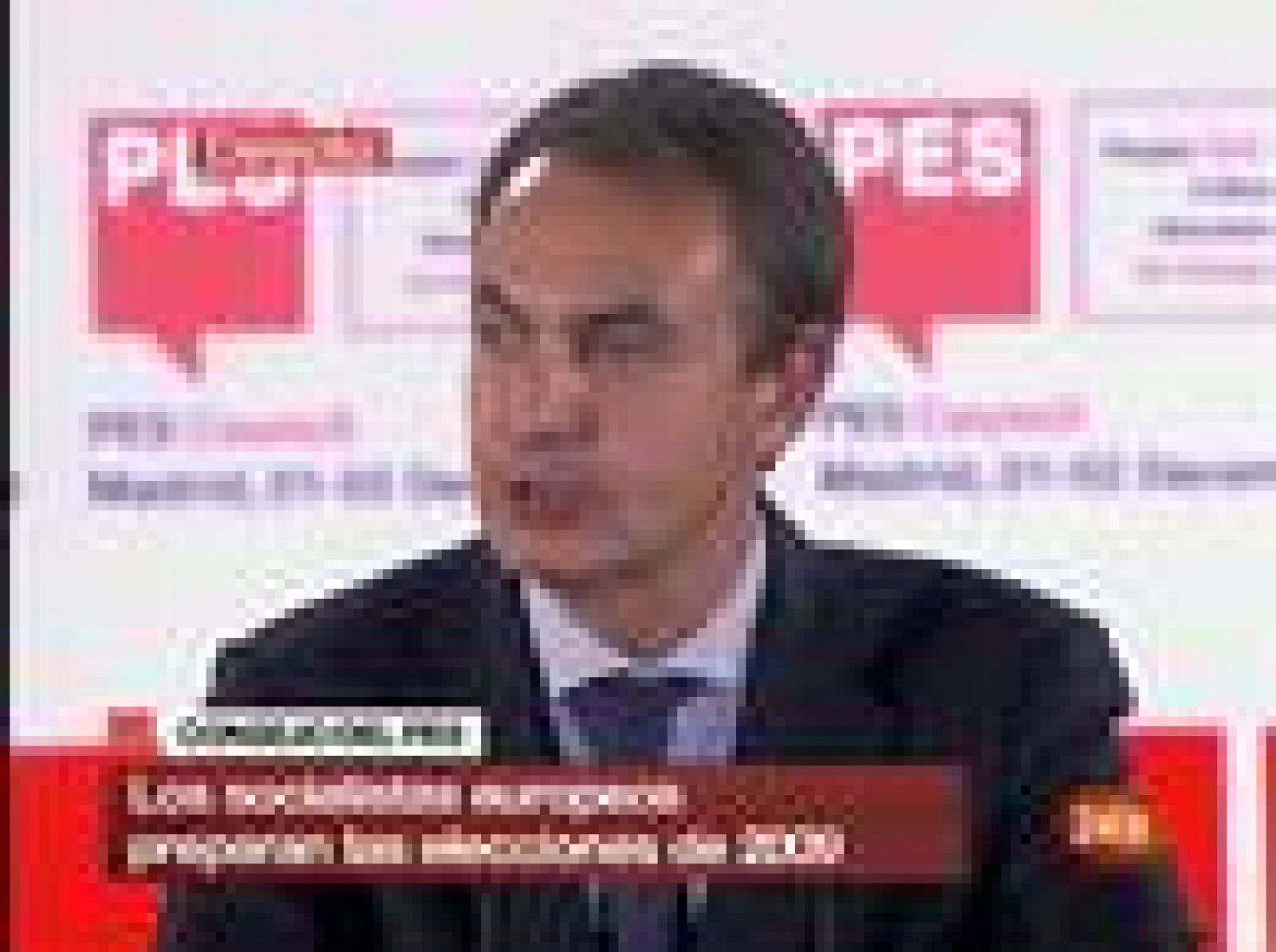 Comparecencia de Zapatero en la reunión de los socialistas europeos | Ver