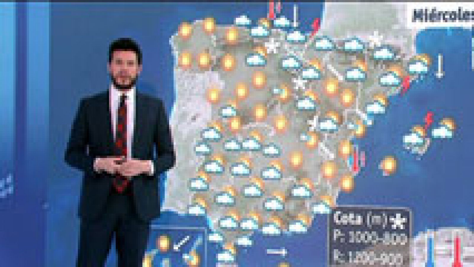 El tiempo: La nieve y el viento ponen en alerta a Cataluña, en especial a la provincia de Girona | RTVE Play