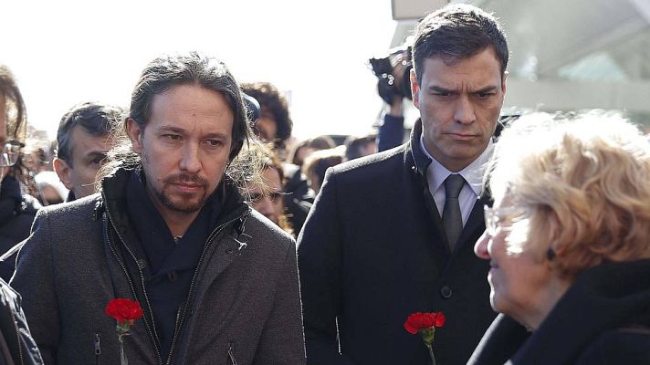 Telediario 1 - Pedro Sánchez y Pablo Iglesias se emplazan a reunirse antes de Semana Santa