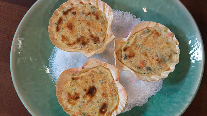 RTVE Cocina - Receta de conchas de vieira gratinada
