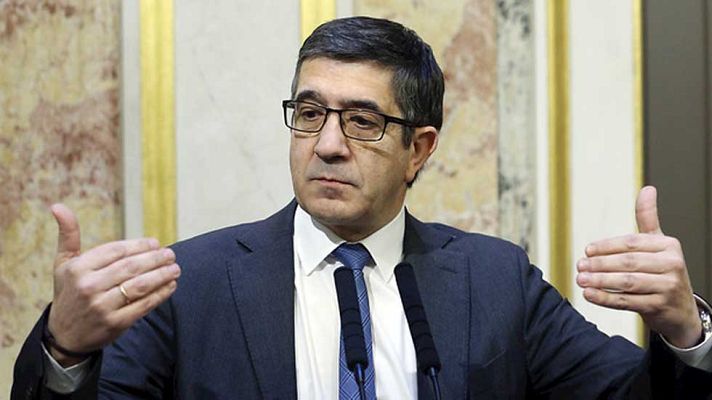 Telediario 1 - Patxi Lopez intentará convencer al Gobierno para que se someta al control parlamentario