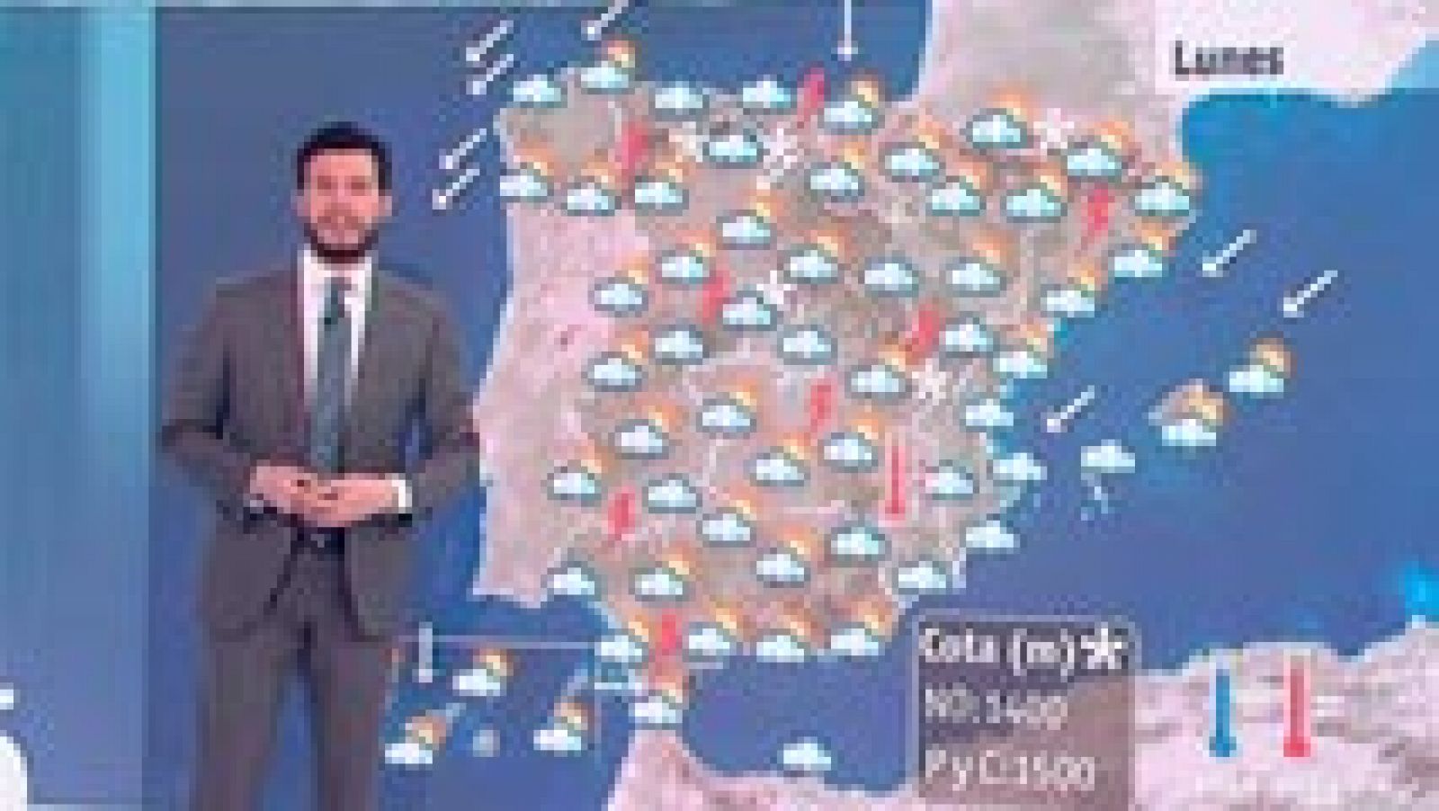 El Tiempo: Lluvias en el sur y jornada inestable en toda la Península