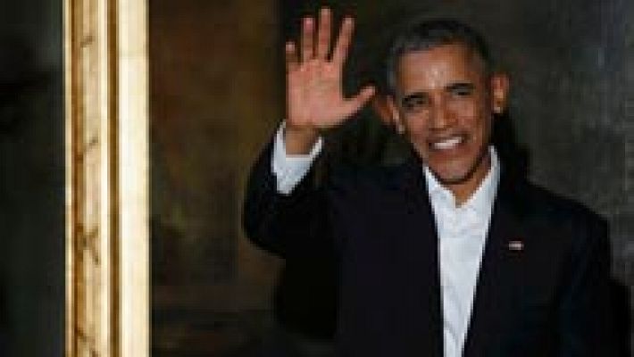 Telediario 1 - Obama se reunirá con Raúl Castro en la segunda jornada de su viaje a Cuba