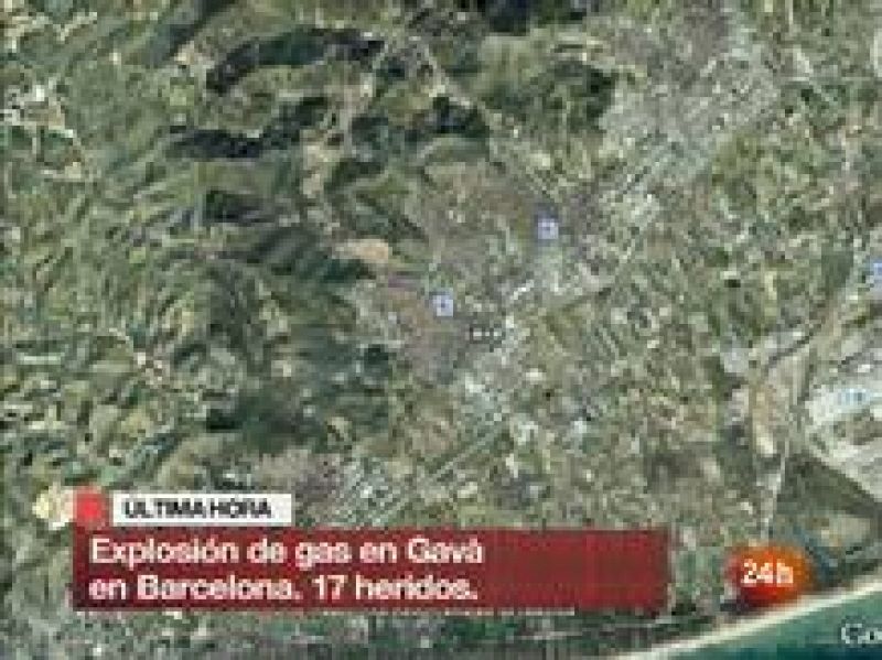 Potente explosión en Barcelona