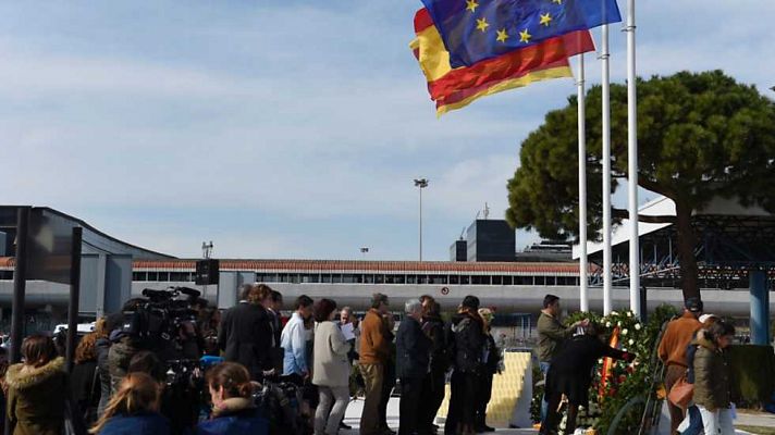 Homenaje a las víctimas del accidente aéreo del Germanwings